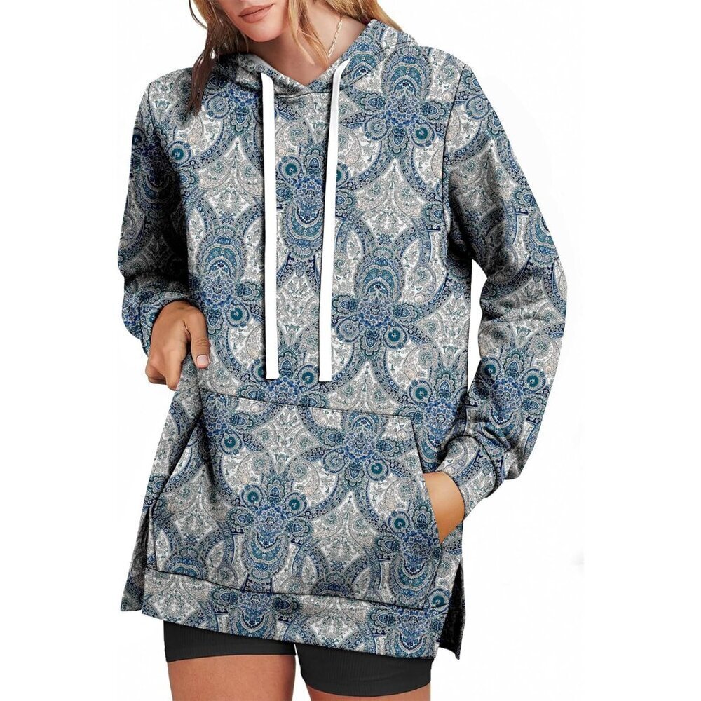 Womens Long Sleeve Hoodie Fleece Sweater Fall Winter Casual Pullover